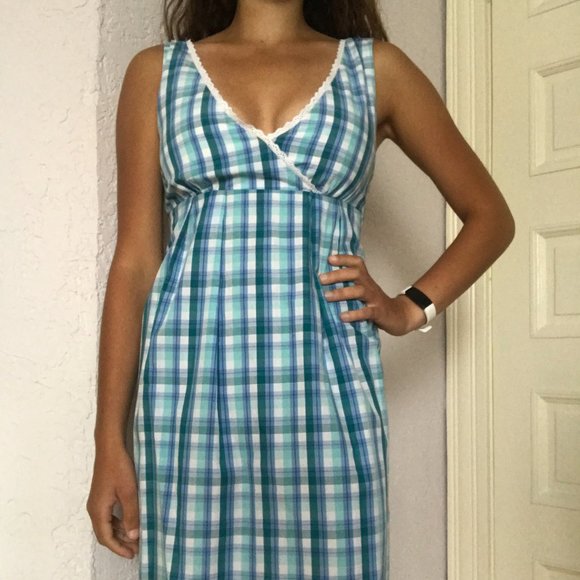casual plaid summer dress - Picture 1 of 1